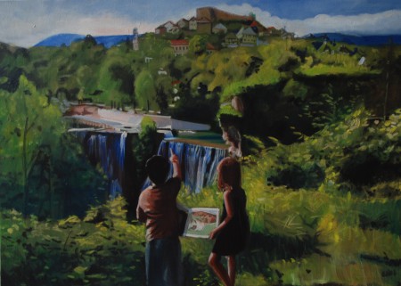 Jajcei vízesés 120x150cm